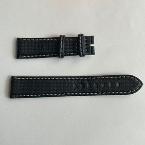 New watch leather belt black